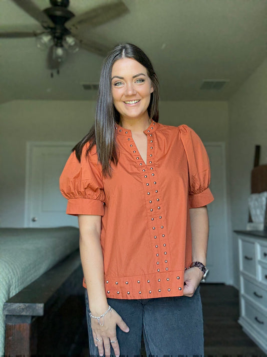 Jenifer Studded Top