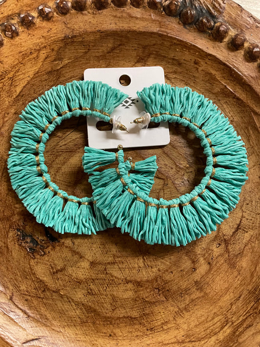 Fringe Hoop Earrings