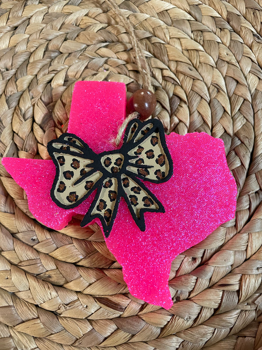 Leopard Bow Texas Freshie