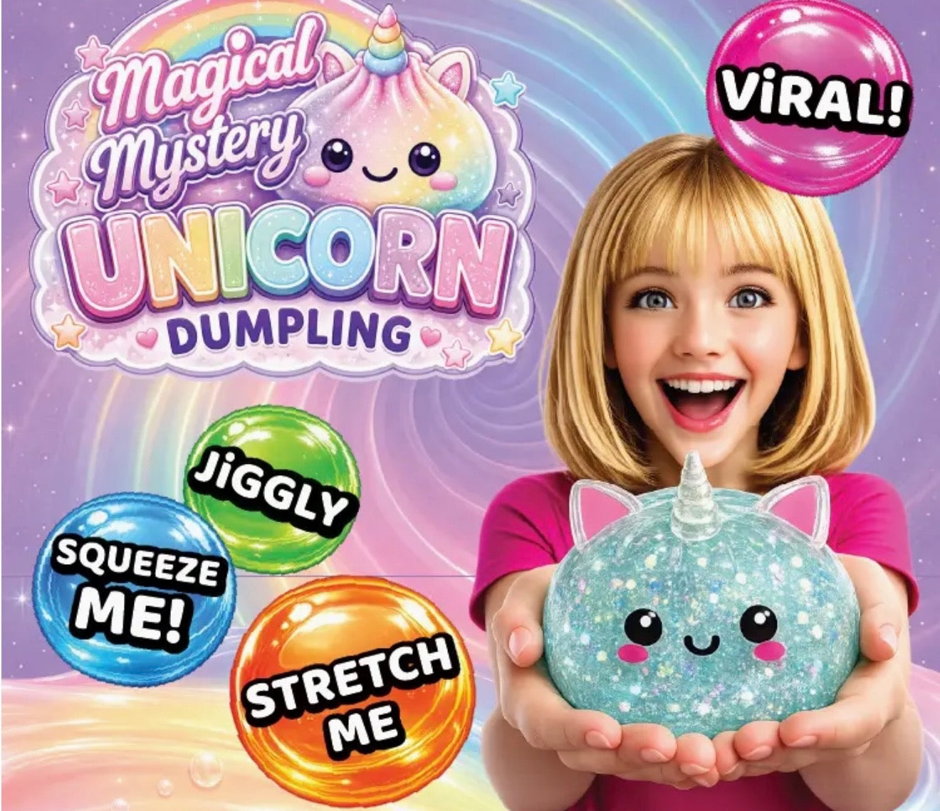 Magical mystery unicorn dumpling