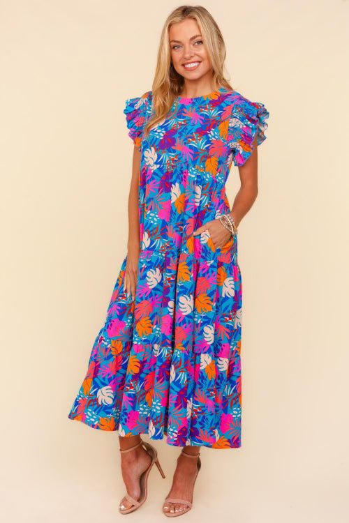 Nadia Floral Curvy Maxi Dress