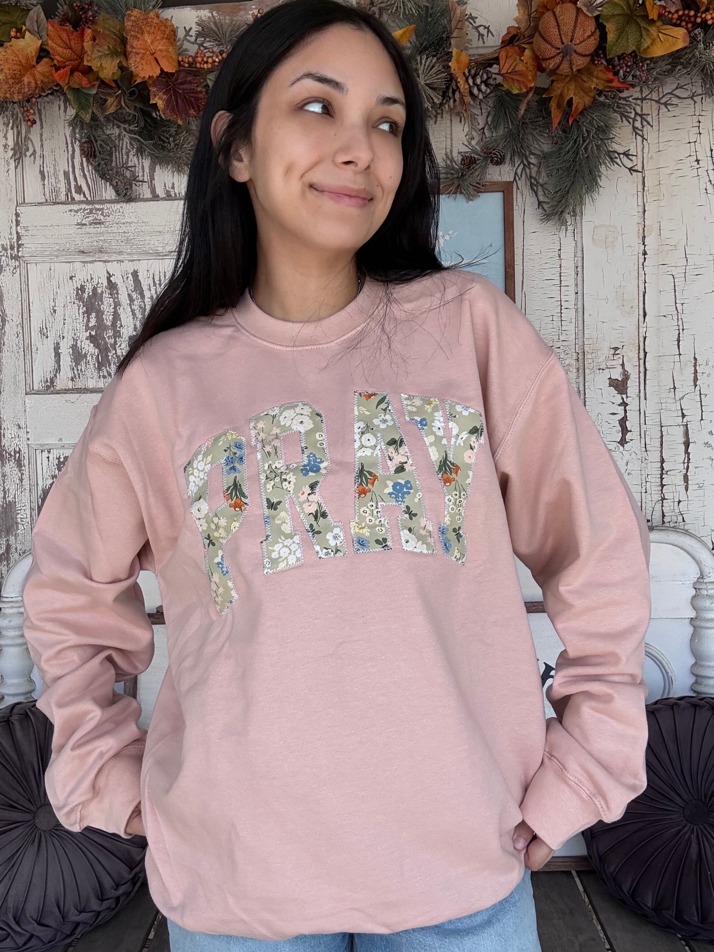 Pray Patchwork Sweatshirt
