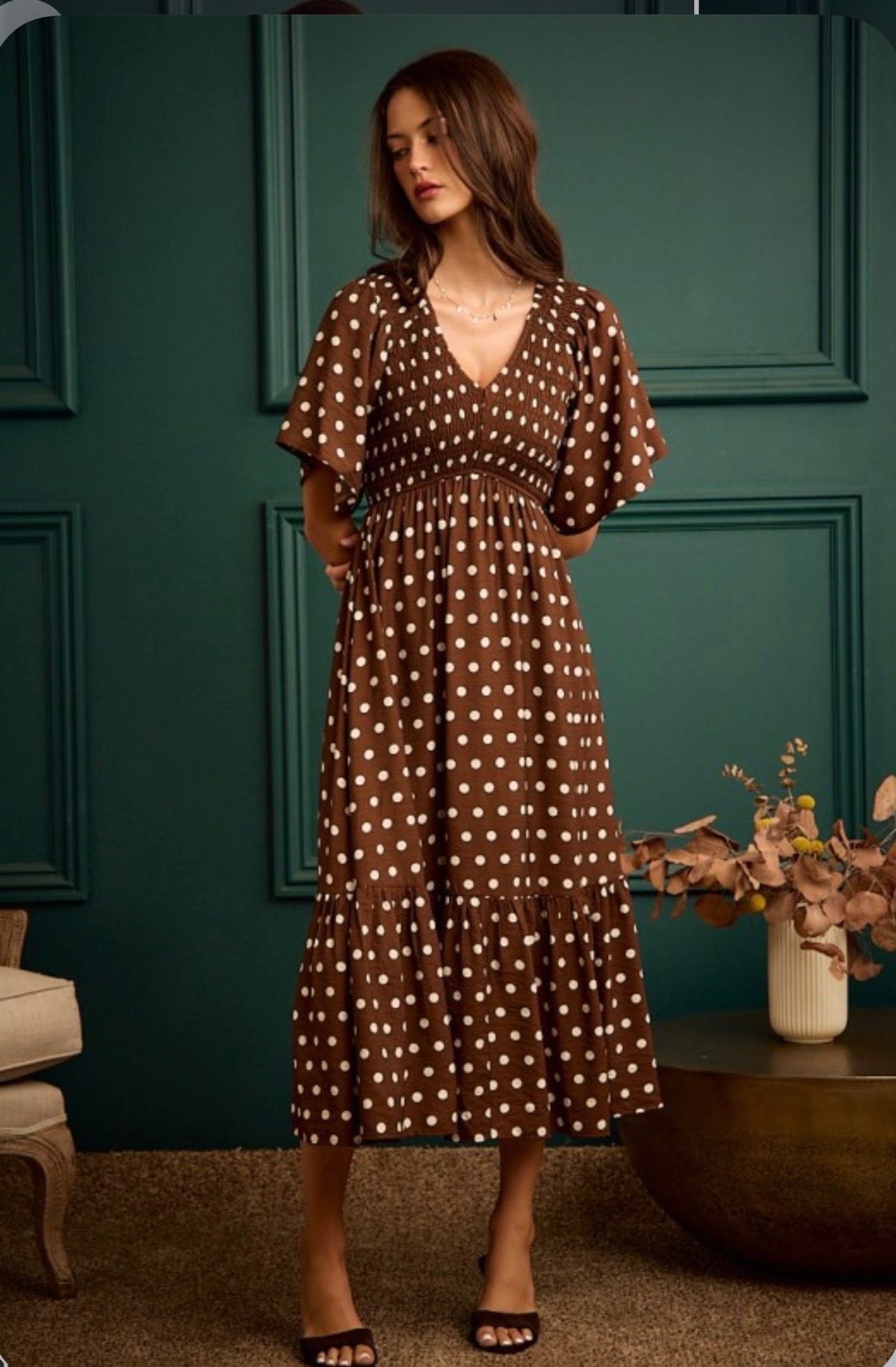 Juliana Polka Dot Dress