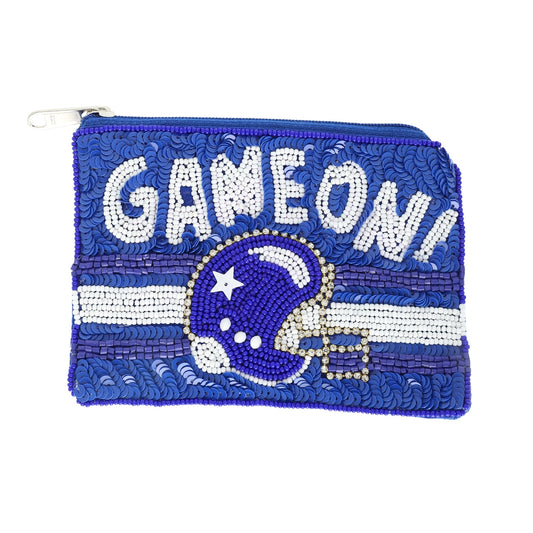 “Game On” Beaded Coin Bag