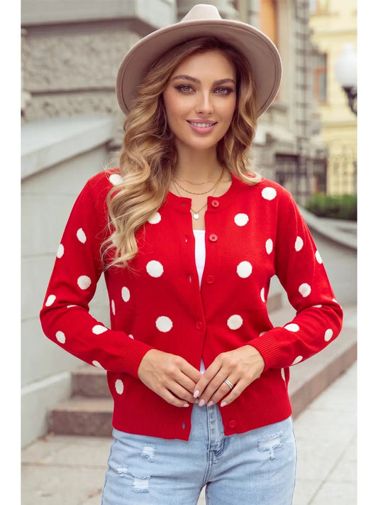 Claire Polka Dot Cardigan
