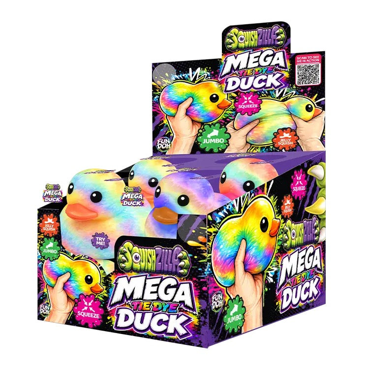 Mega Tie Dye Duck Squishy