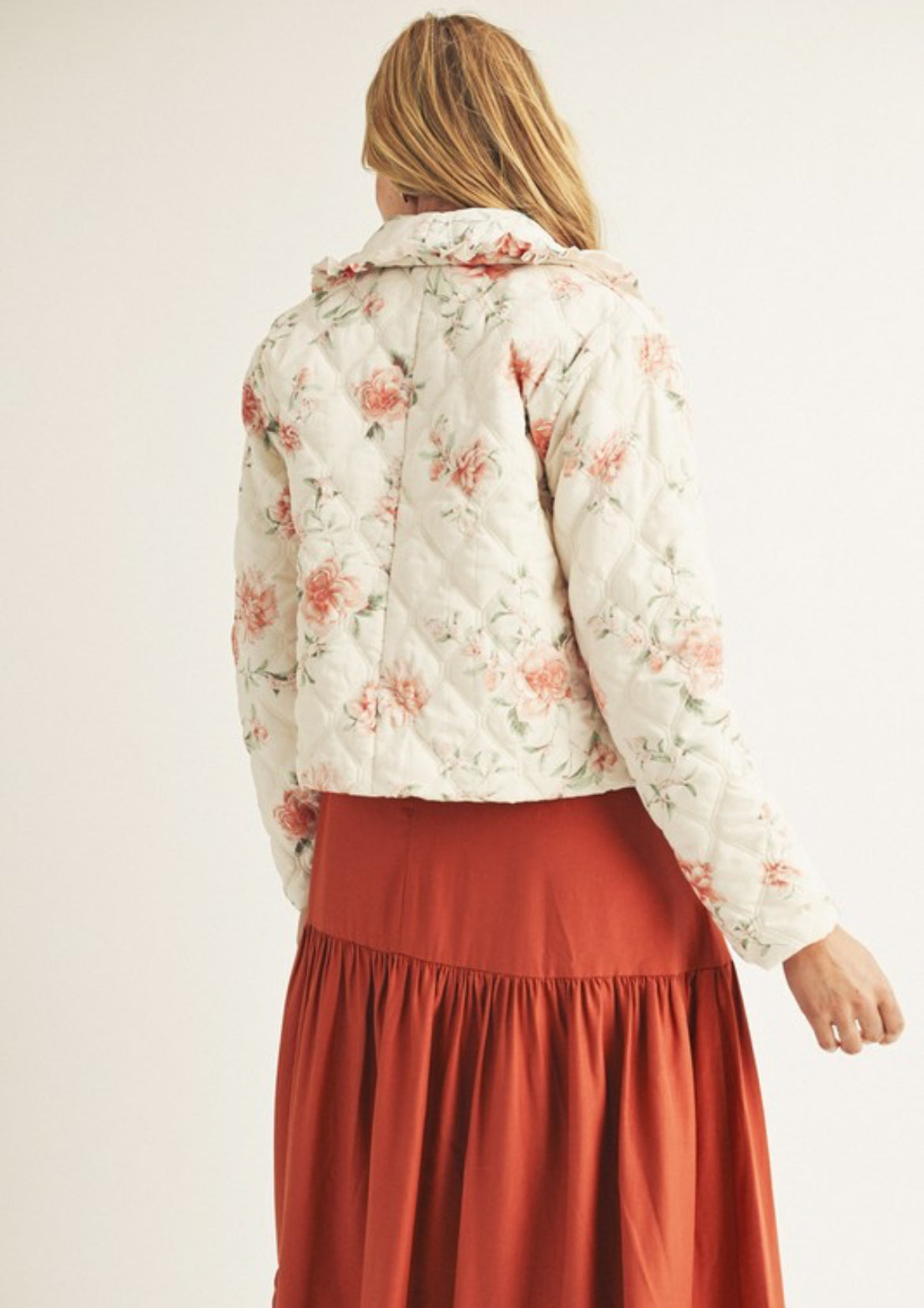 Rose Quilted Puff Jacket