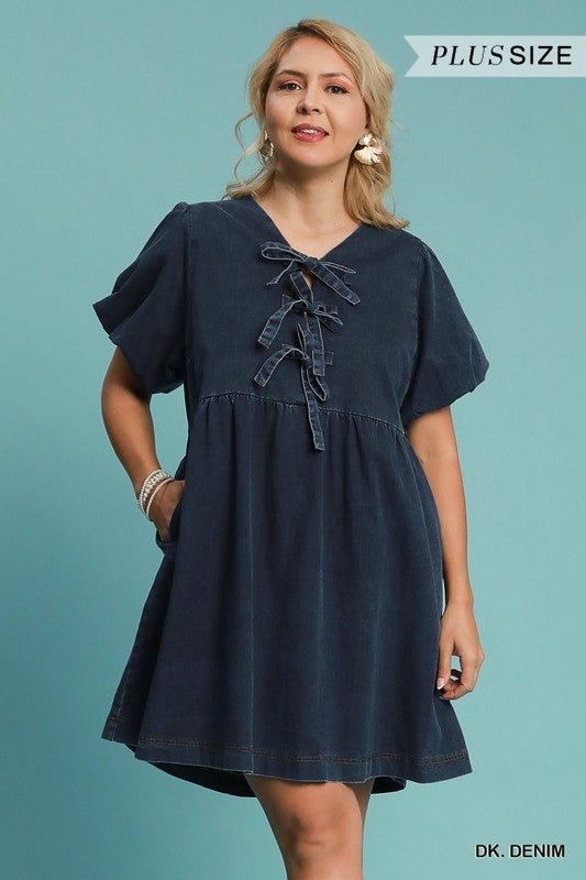 Miranda Denim Babydoll Dress