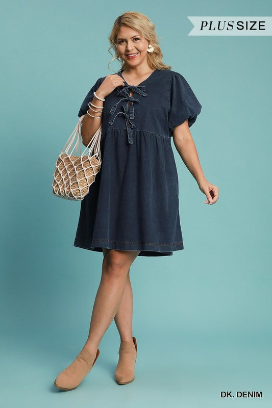 Miranda Denim Babydoll Dress