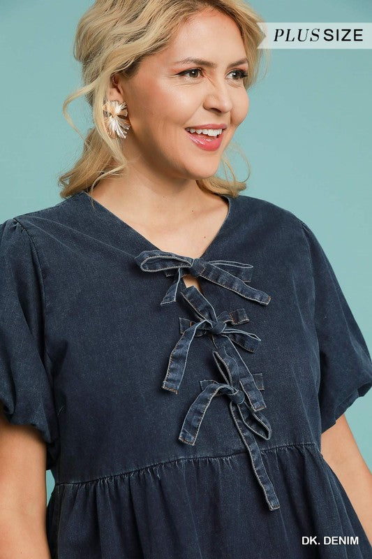 Miranda Denim Babydoll Dress