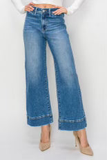 Rosalie’s High Rise-Crop-Wide Jeans