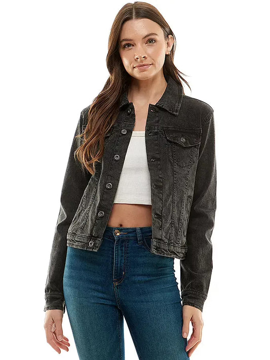 Jades Black Denim Jacket