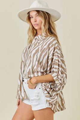 Zara’s Zebra Oversized Button Down