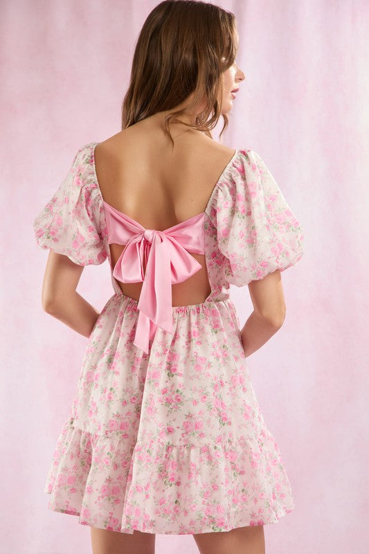 Anastasia Floral Print Mini Dress