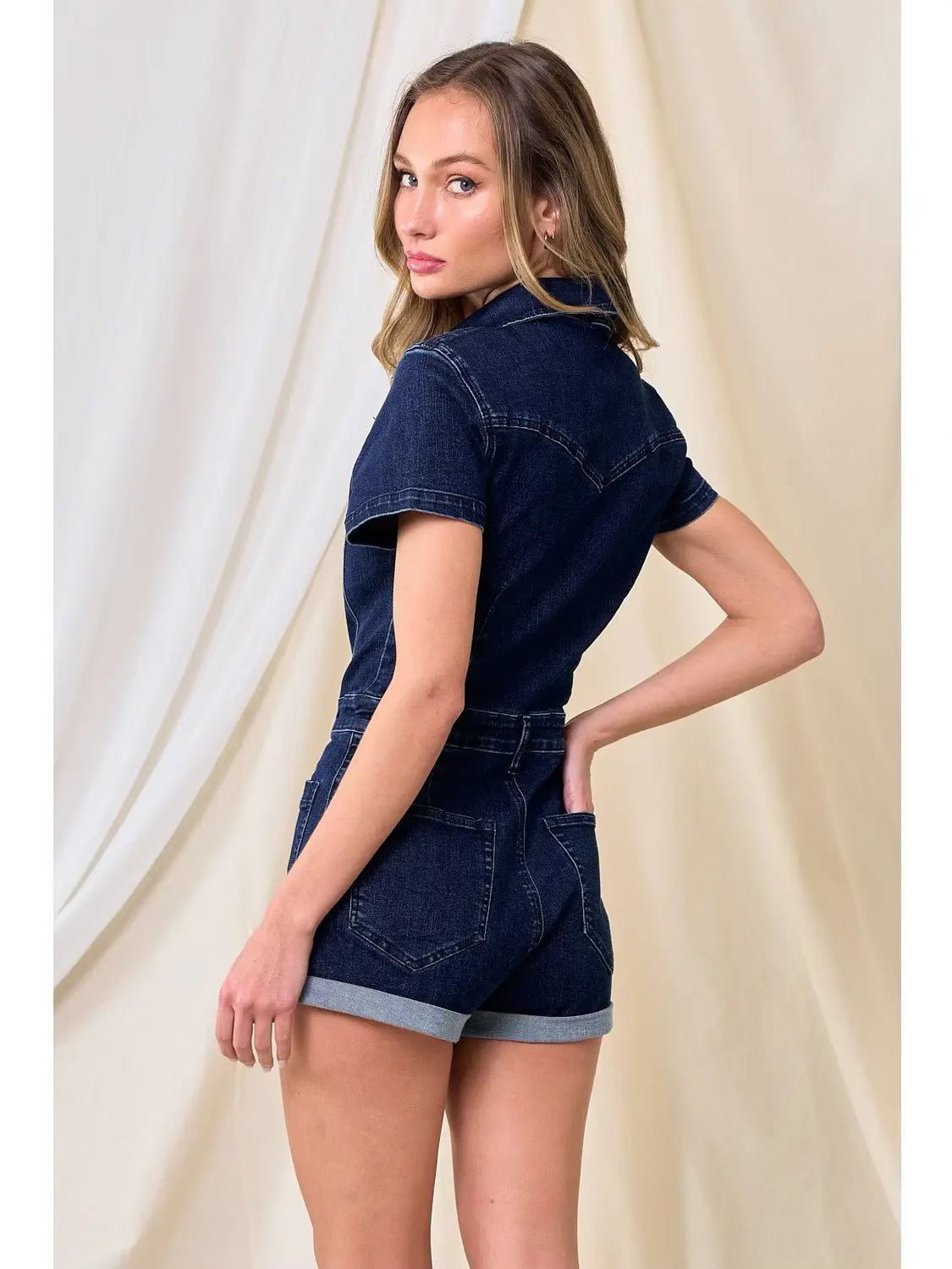 Lottie Denim Romper