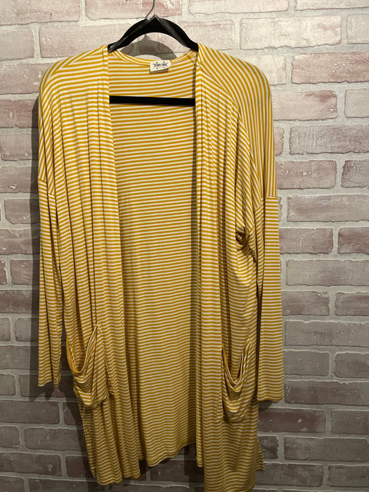 Mustard Stripped Cardigan