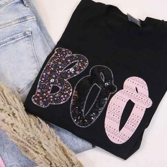 Pink Boo Graphic T-shirt