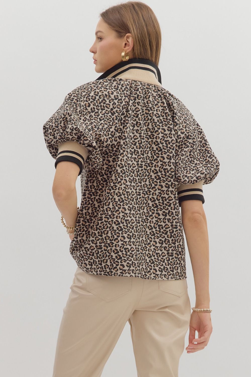 Monica Leopard Top