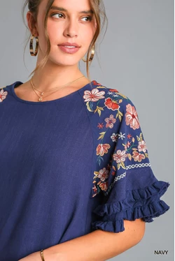 Sarah Embroidered Top