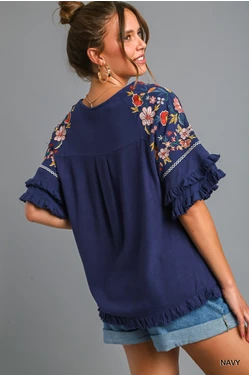 Sarah Embroidered Top