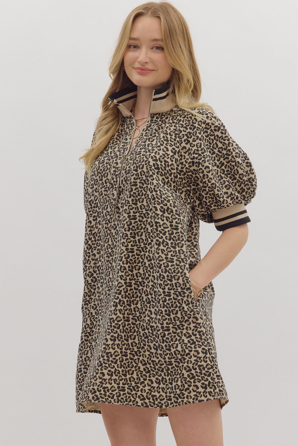 Raven Leopard Dress