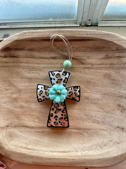 Blue Flower Leopard Cross Freshie