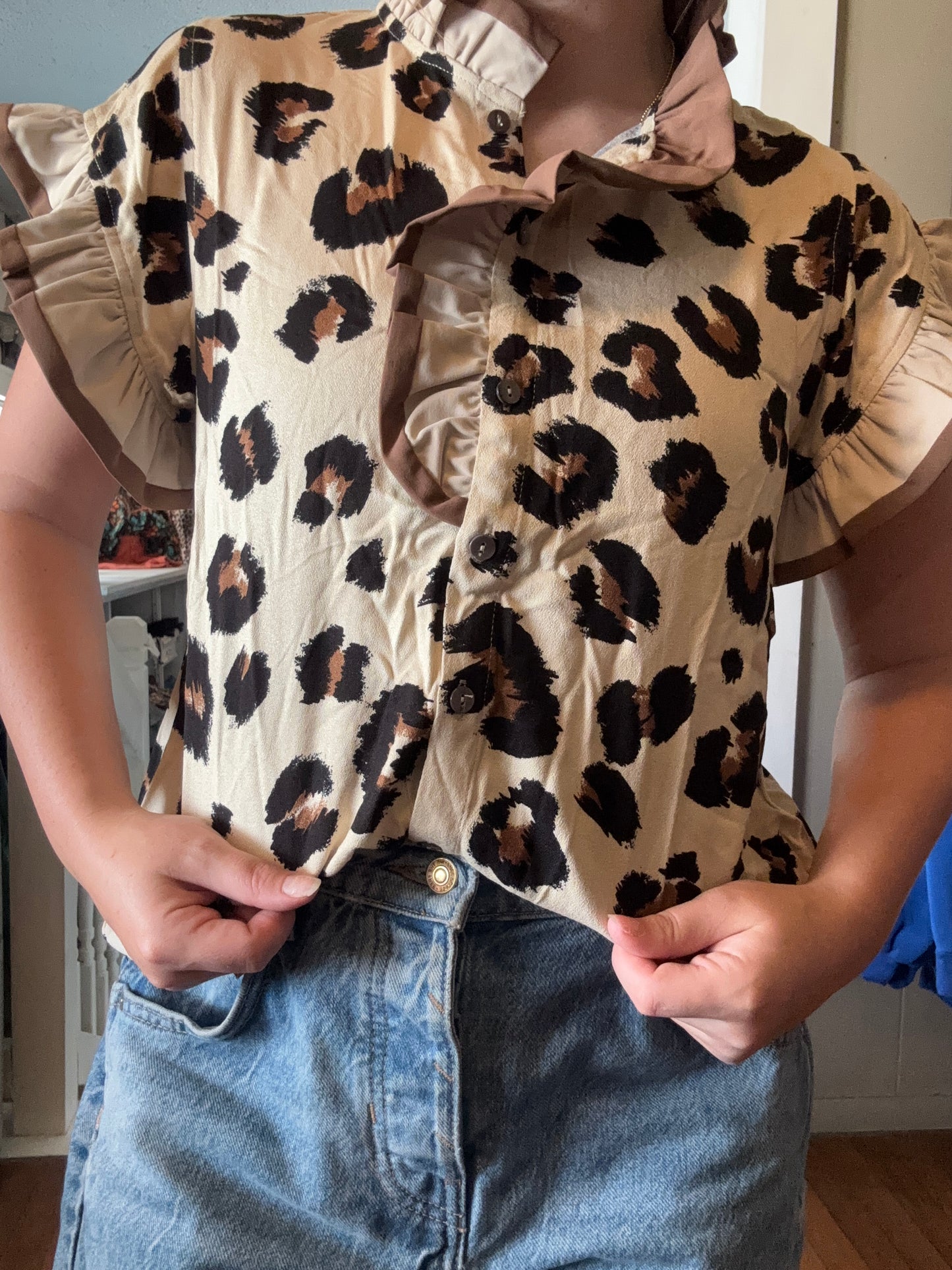 Olivia Animal Print Top