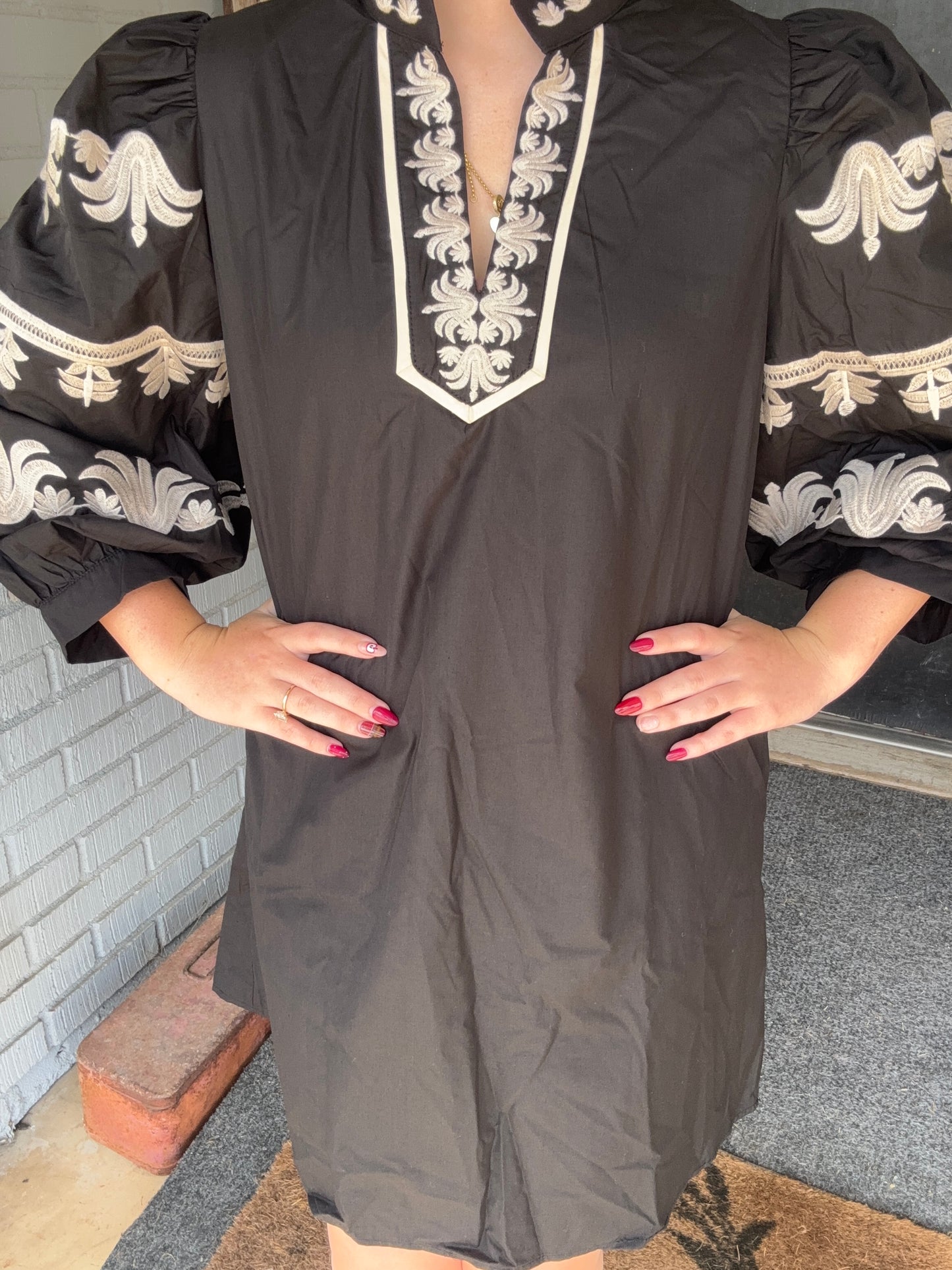 Ariana Embroidered Dress