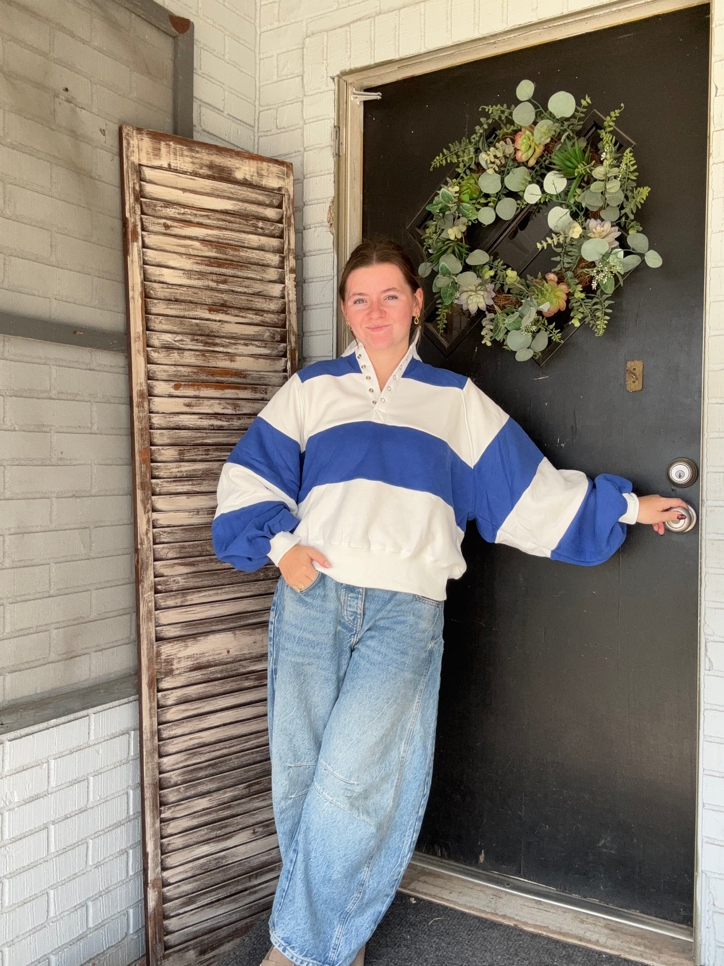 Elise Striped Pullover