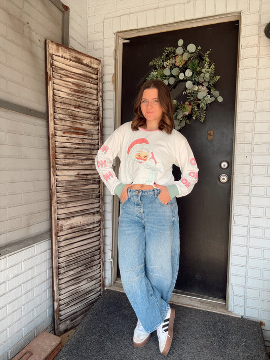 Santa Glitter Crewneck