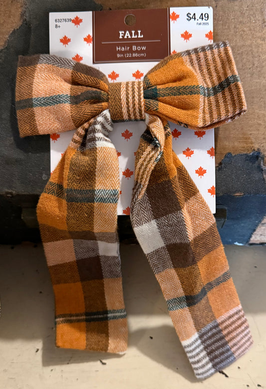 Plaid Hair Bow