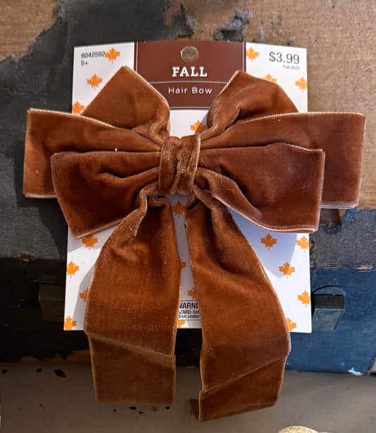 Brown Hair Bow