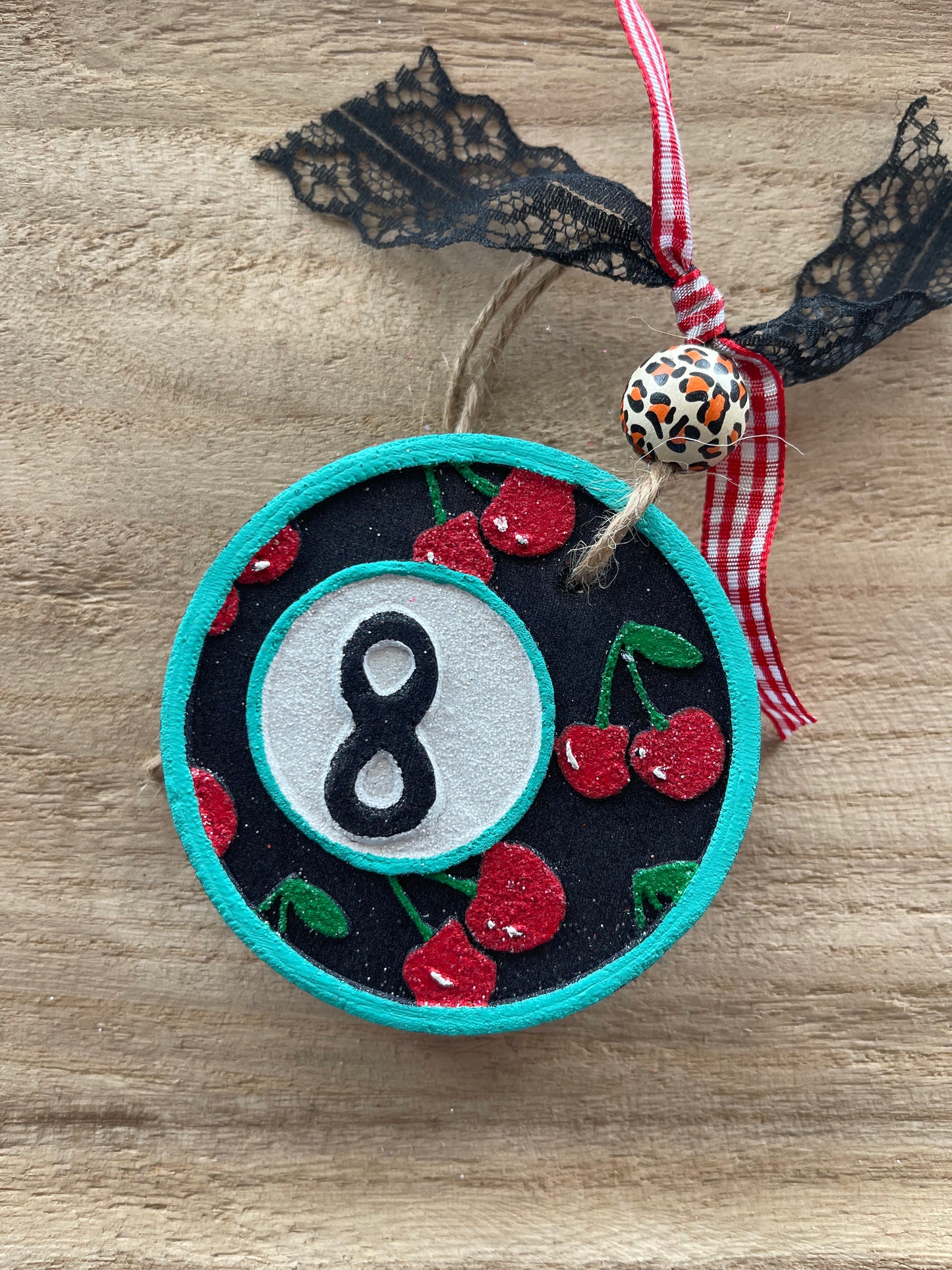 Cherry Eight Ball Freshie