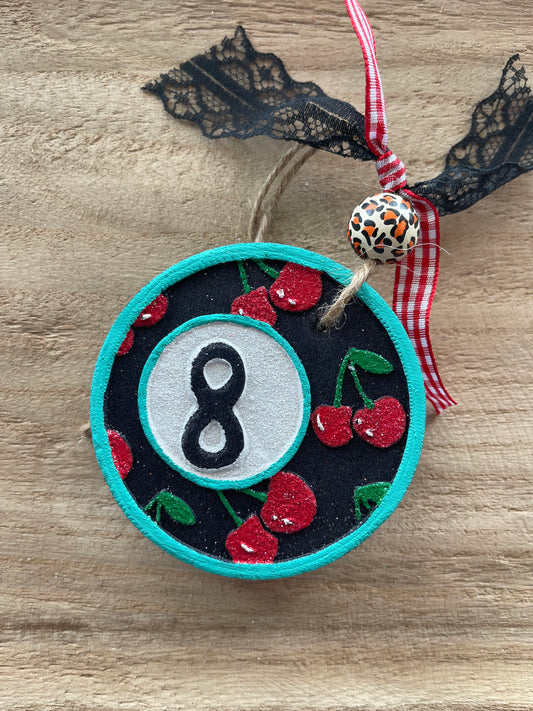 Cherry Eight Ball Freshie