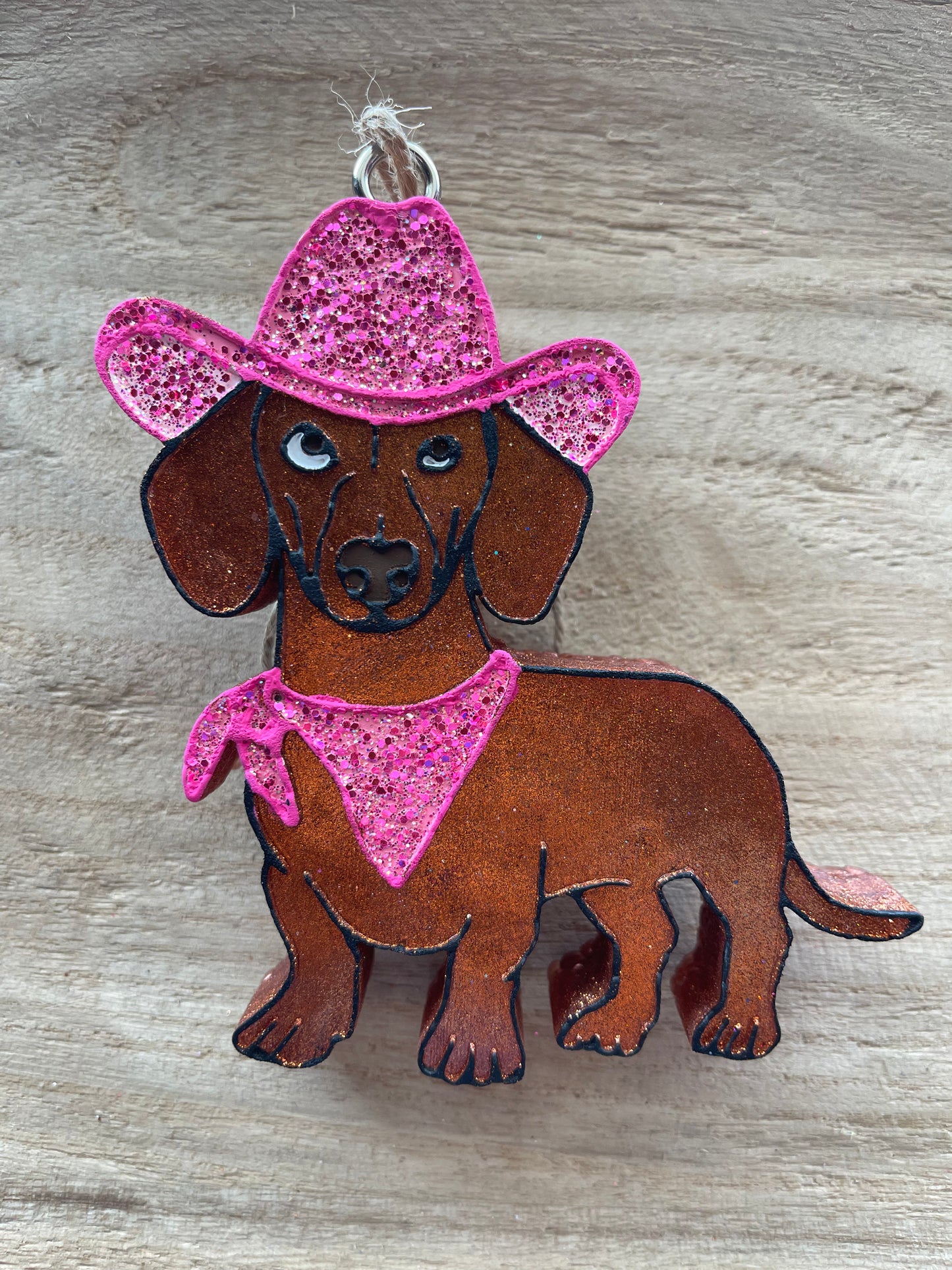 Sassy Cowboy Dachshund Freshie