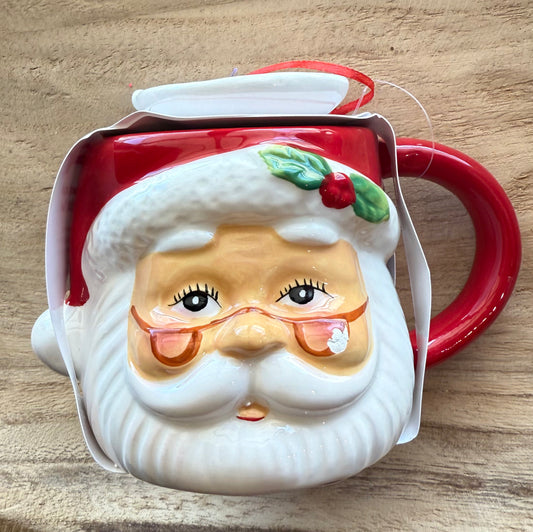 Santa Mug and Ornament Set