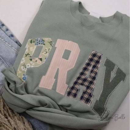 Pray Embroidered Sweater