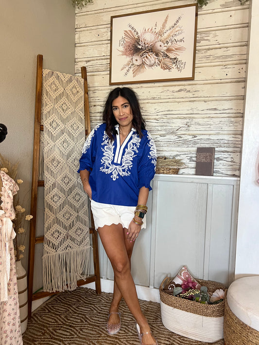 Kaylee Embroidered Blouse