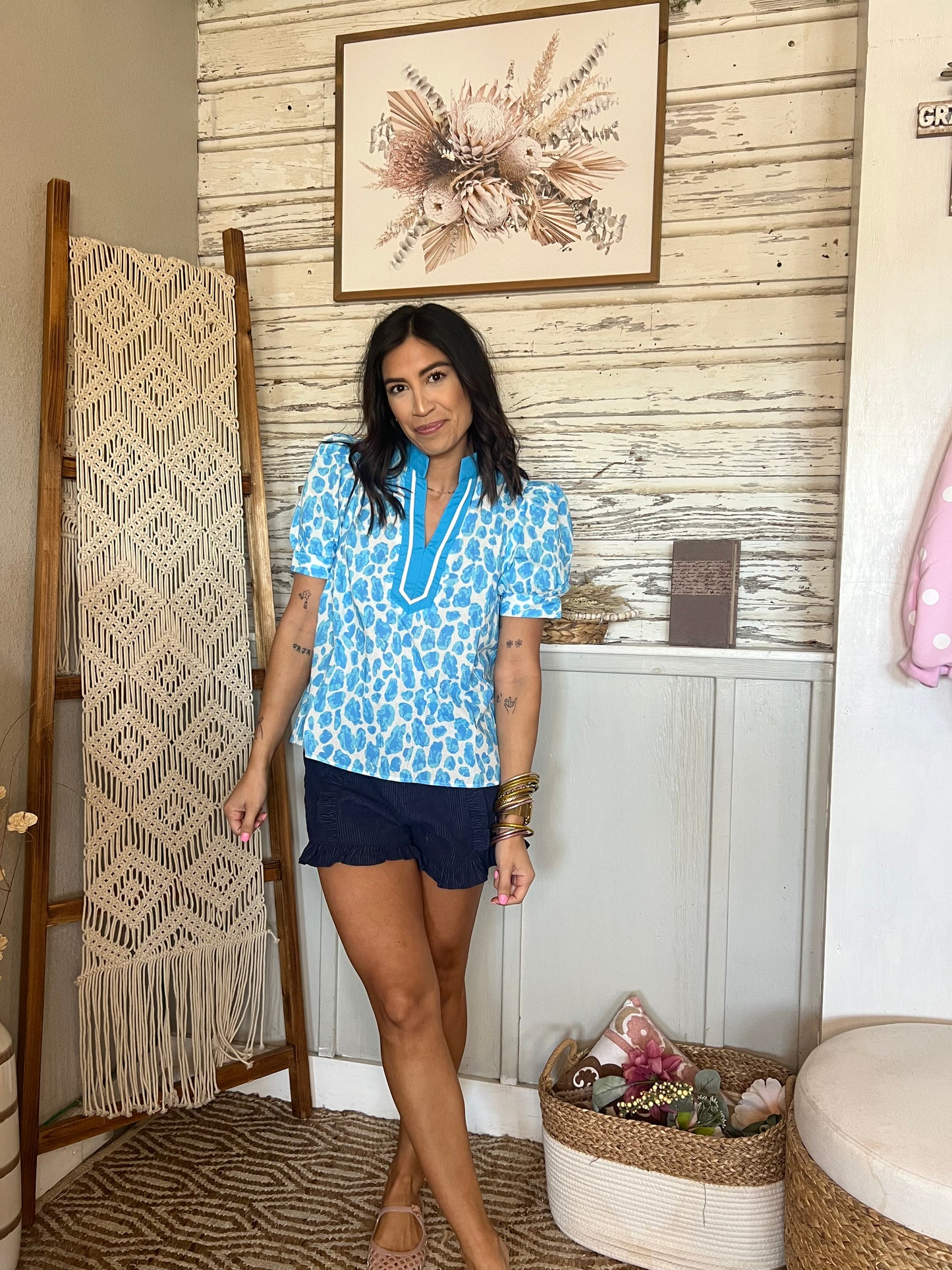 Missy Leopard Top