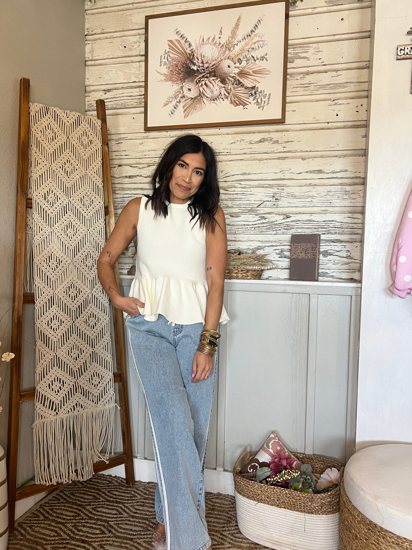 Tara Peplum Top