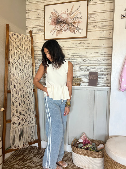 Hallie Drawstring Jeans