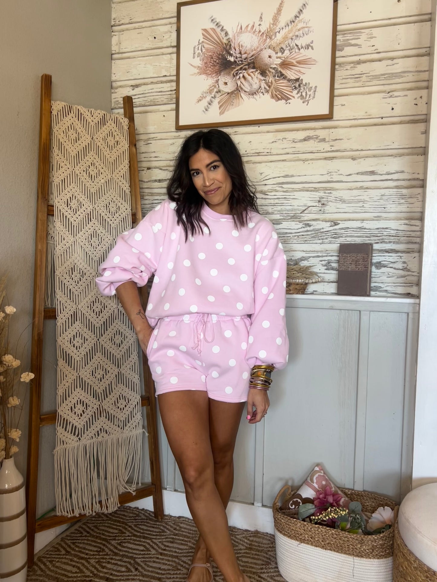Peony Polka Dot Set