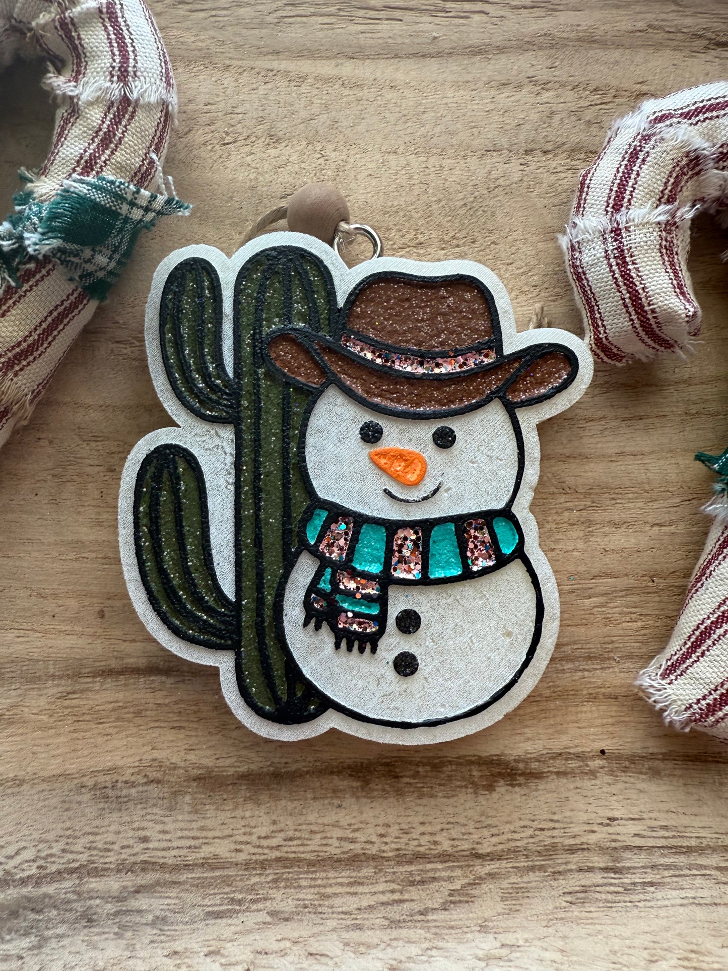 Cowboy Snowman Freshie