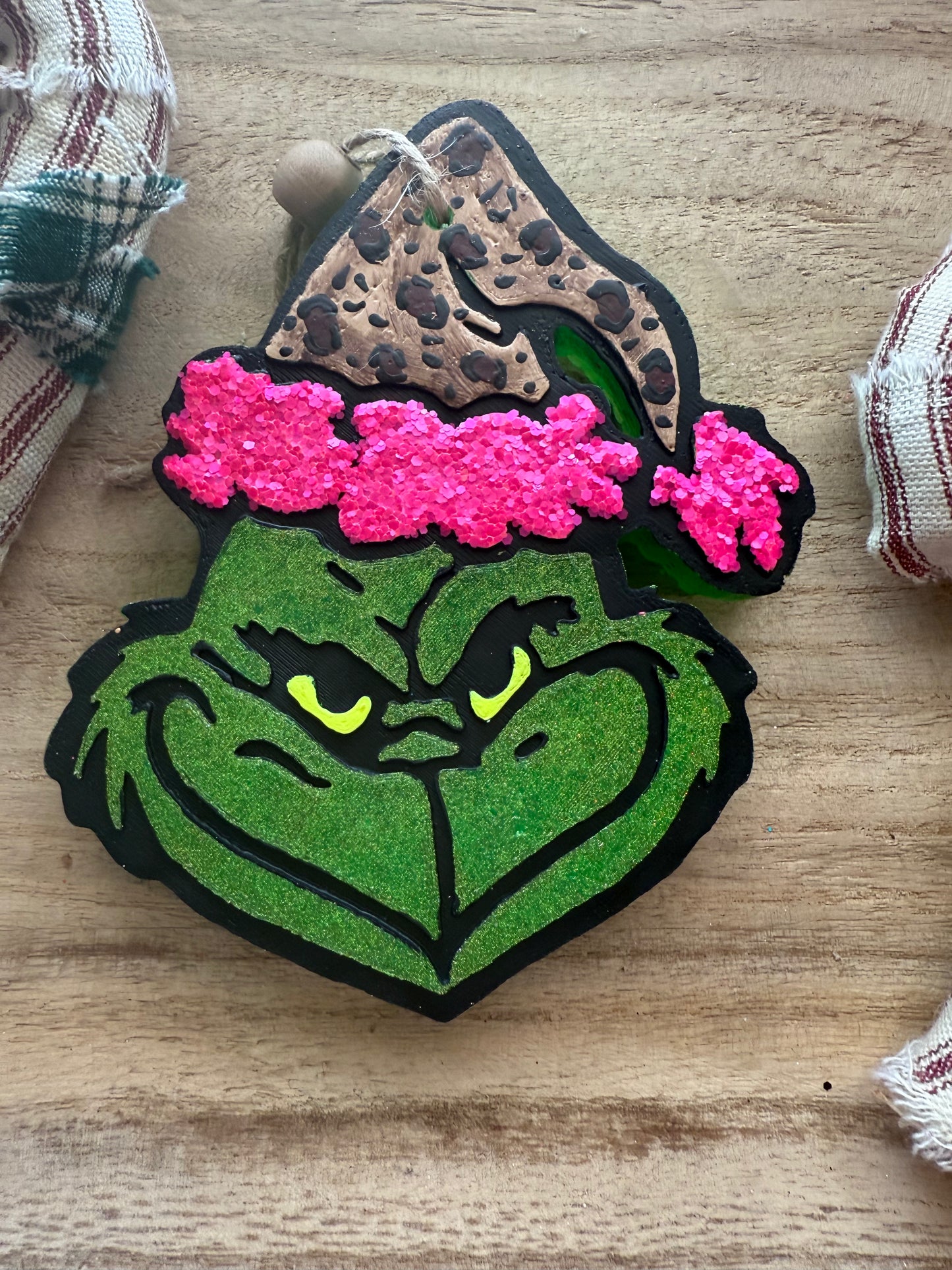 Leopard Hat Grinch Freshie