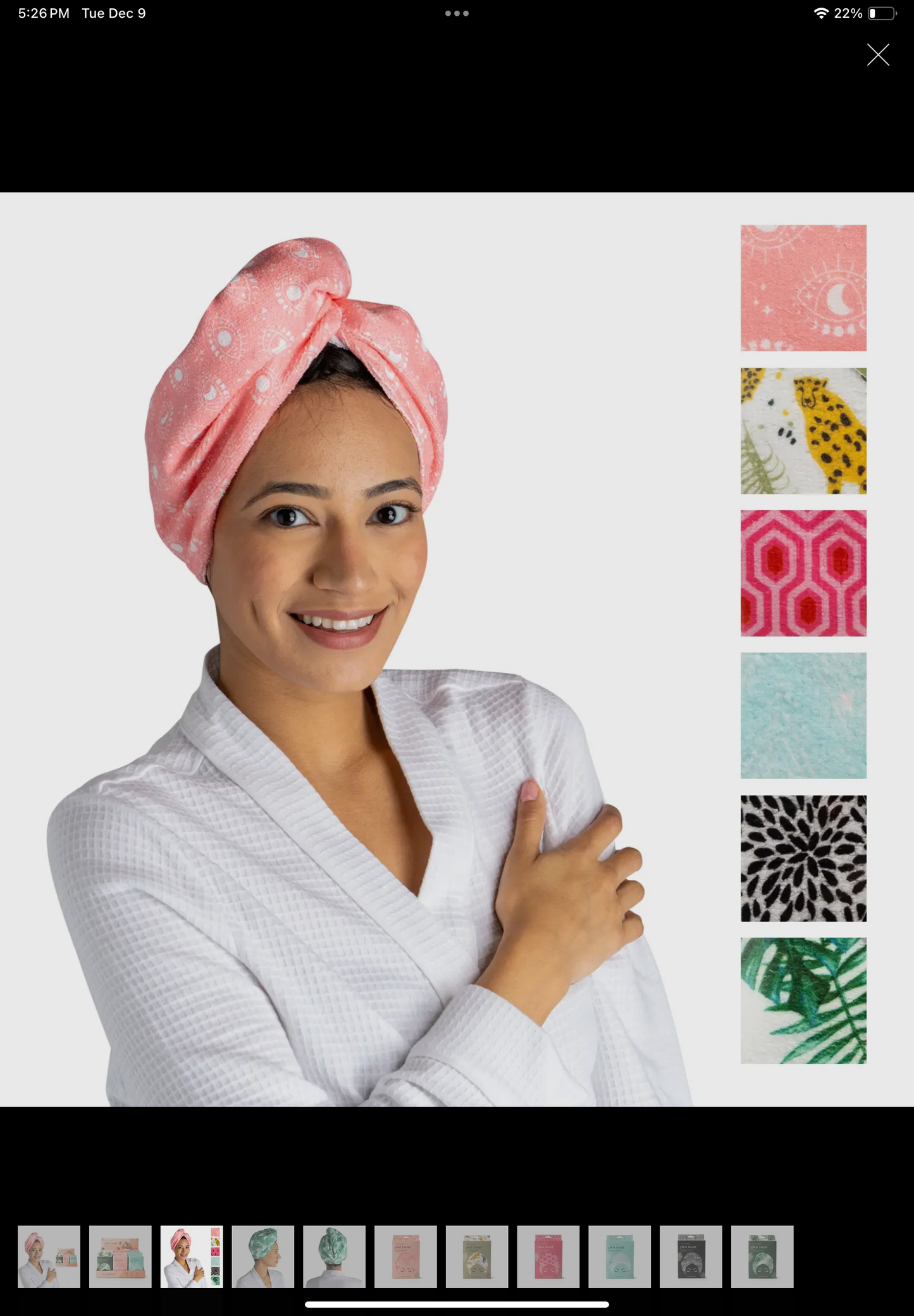 Lemon Lavender Turbo Twist Towel