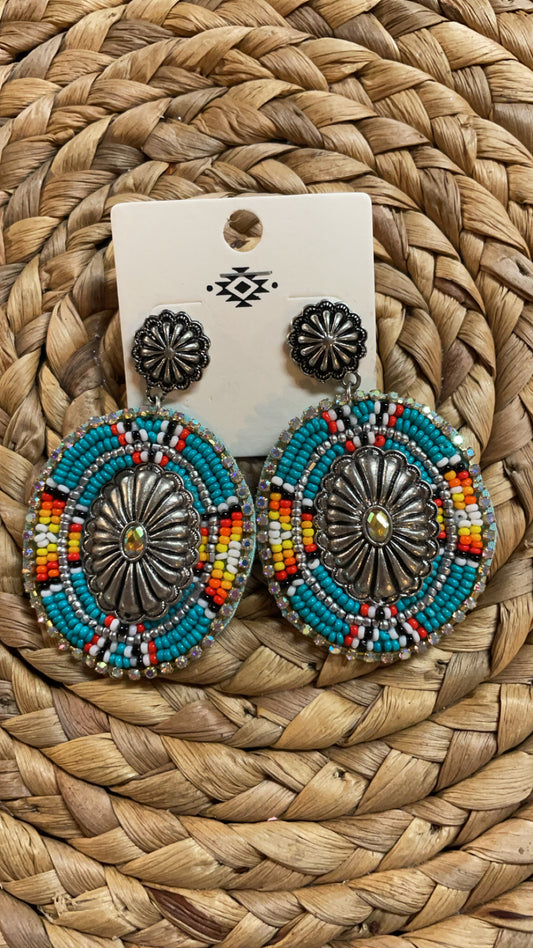 Western Flower Seed Earring