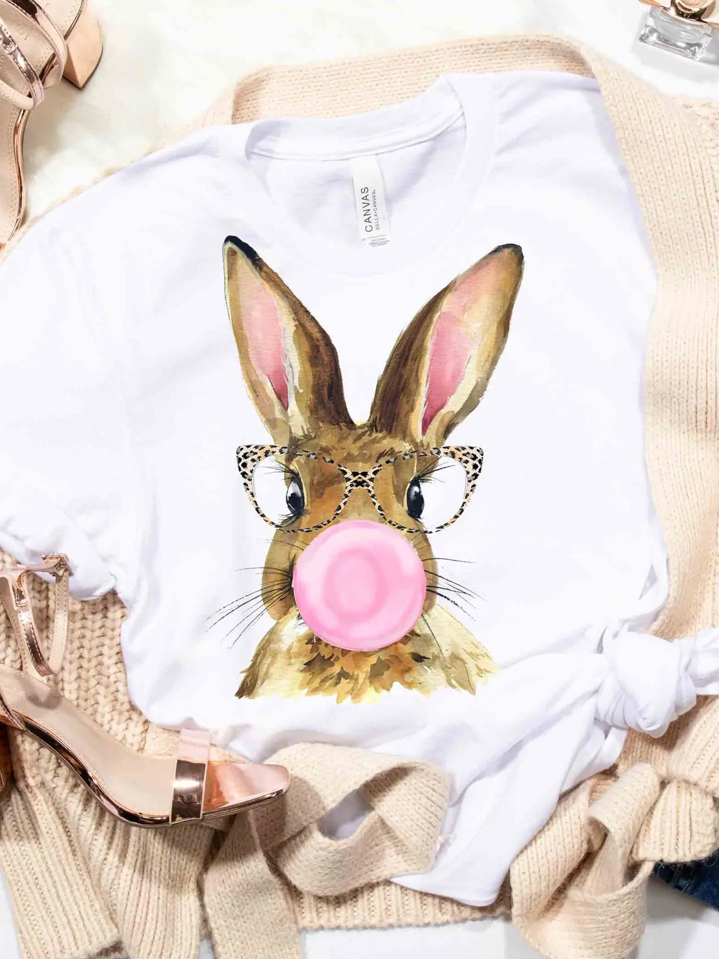 Bunny With Glasses Tee