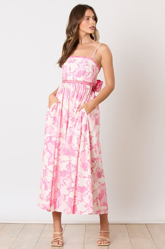 Poppy’s Pink Floral Maxi Dress