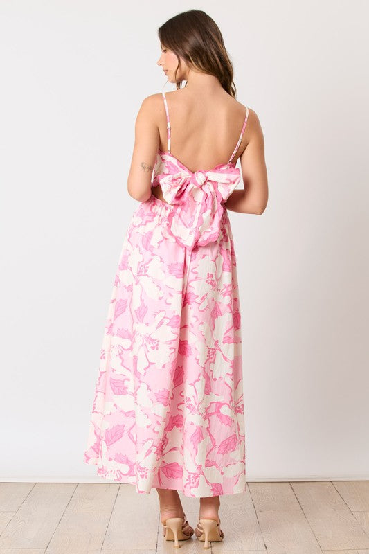 Poppy’s Pink Floral Maxi Dress