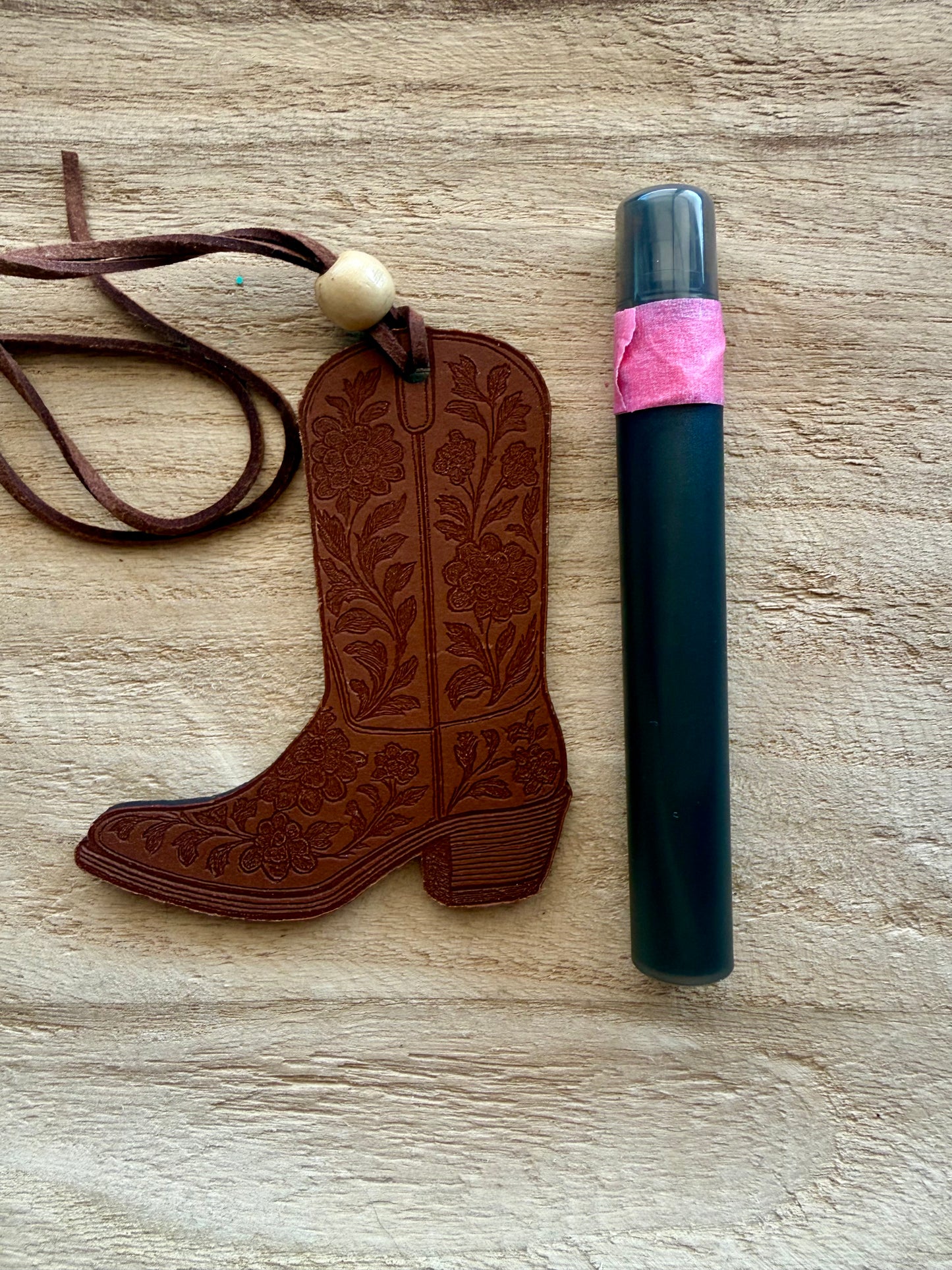 Floral Boot Leather Freshie Set